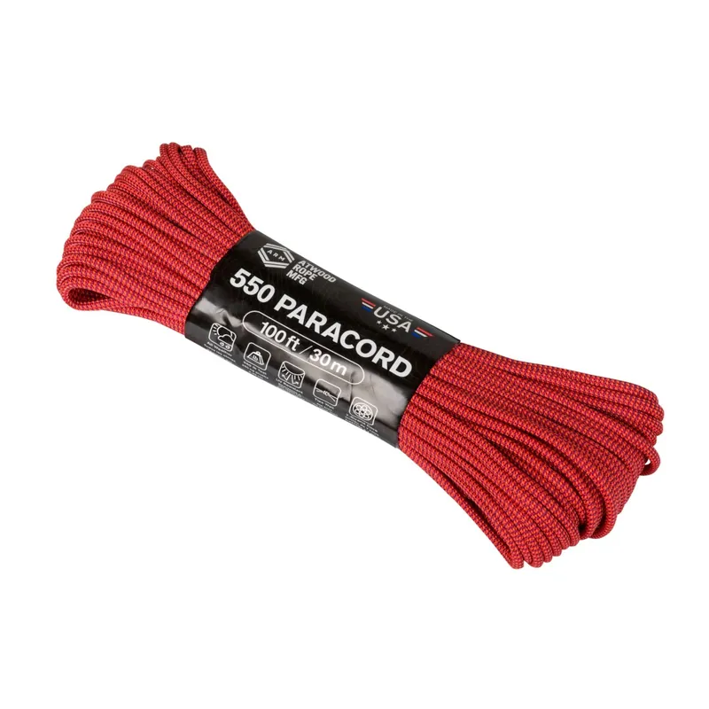Atwood Rope 550lb Color Changing Patterns Paracord 30m - Blood Moon Expresní Doručení