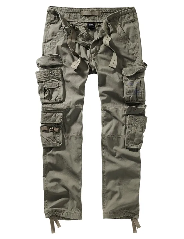 Jen Po Omezenou Doba Kalhoty Brandit Pure Slim Fit Pants - Olive L
