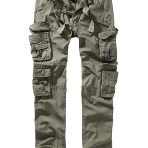 Akční Cena Kalhoty Brandit Pure Slim Fit Pants - Olive 2XL