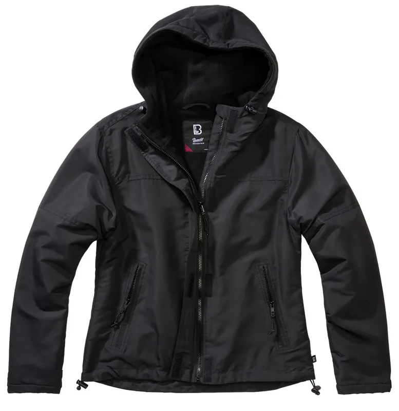 Dámská bunda Brandit Ladies Windbreaker frontzip - Black XL Doprava Zdarma