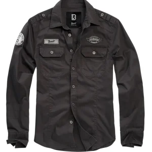 Akční Cena Košile Brandit Luis Vintage Shirt - Black 2XL