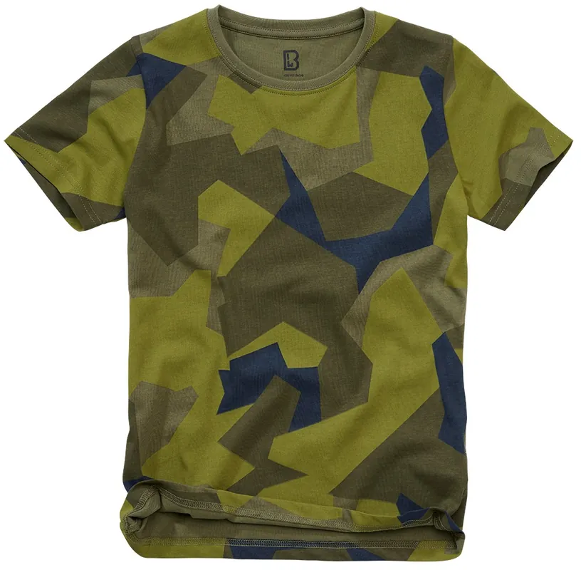 Zlevněný Dětské triko Brandit Kids T-Shirt - Swedish Camo M90 122/128