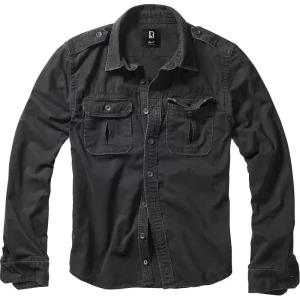 Akční Nabídka Košile Brandit Vintage Shirt L/S - Black 6XL