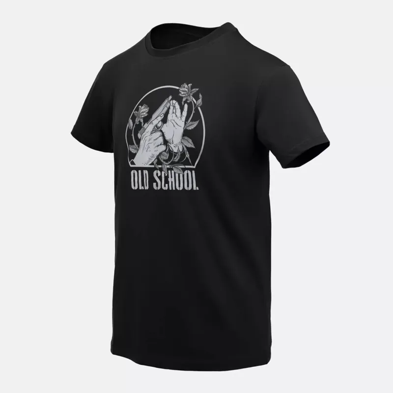 Triko Helikon Old School - Black M Zlevněný