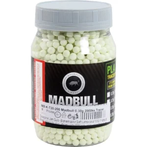 Airsoftové kuličky MadBull Tracer BIO 0,30g, 2000bb, nasvětlující zelené Top Prodej