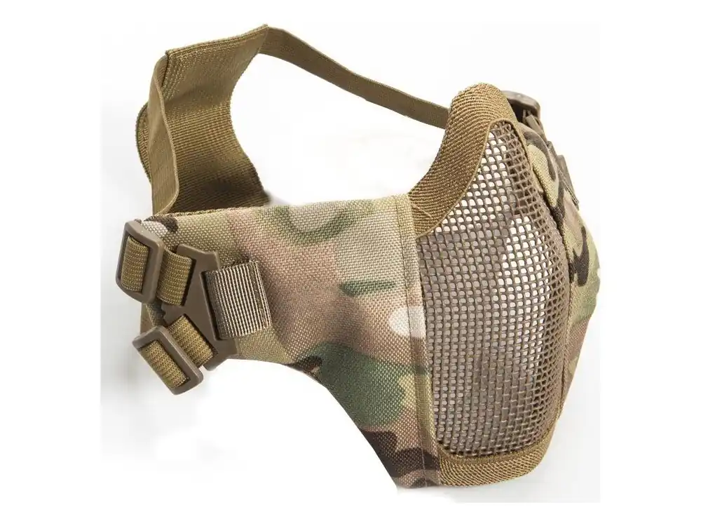 Měkčený face protector mřížkový - Multicam, ASG Speciální Cena