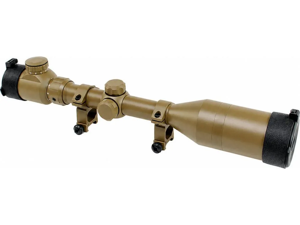 Optika 3-9x50E s podsvícením a sluneční clonou - FDE, Snow Wolf Ověřený