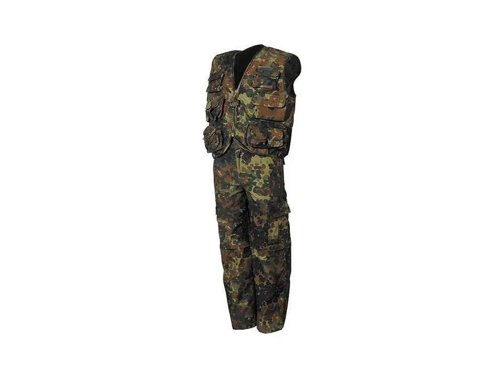 Nakupujte Hned Dětský komplet vesta a kalhoty - Flecktarn, MFH