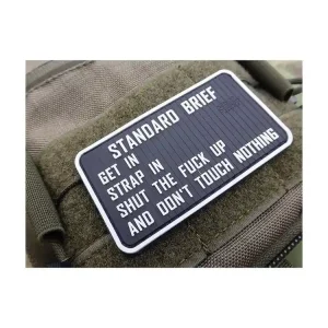 3D nášivka Standard Briefing - černobílá, A.C.M. Omezená Nabídka