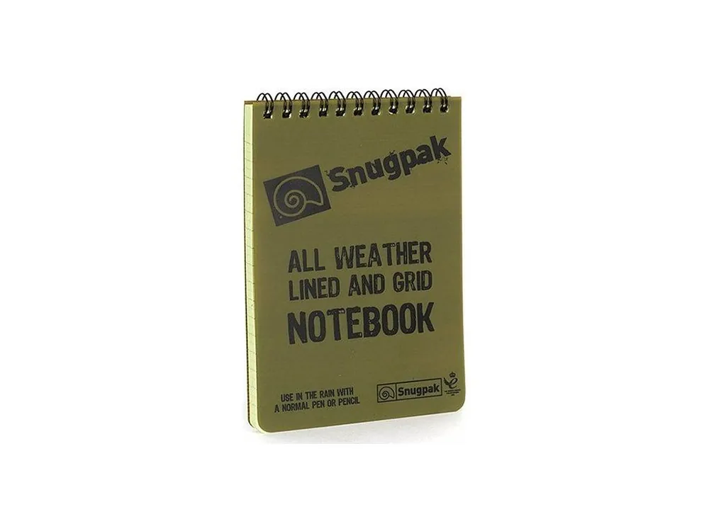 Voděodolný zápisník All Weather - zelený, Snugpak Aktuální
