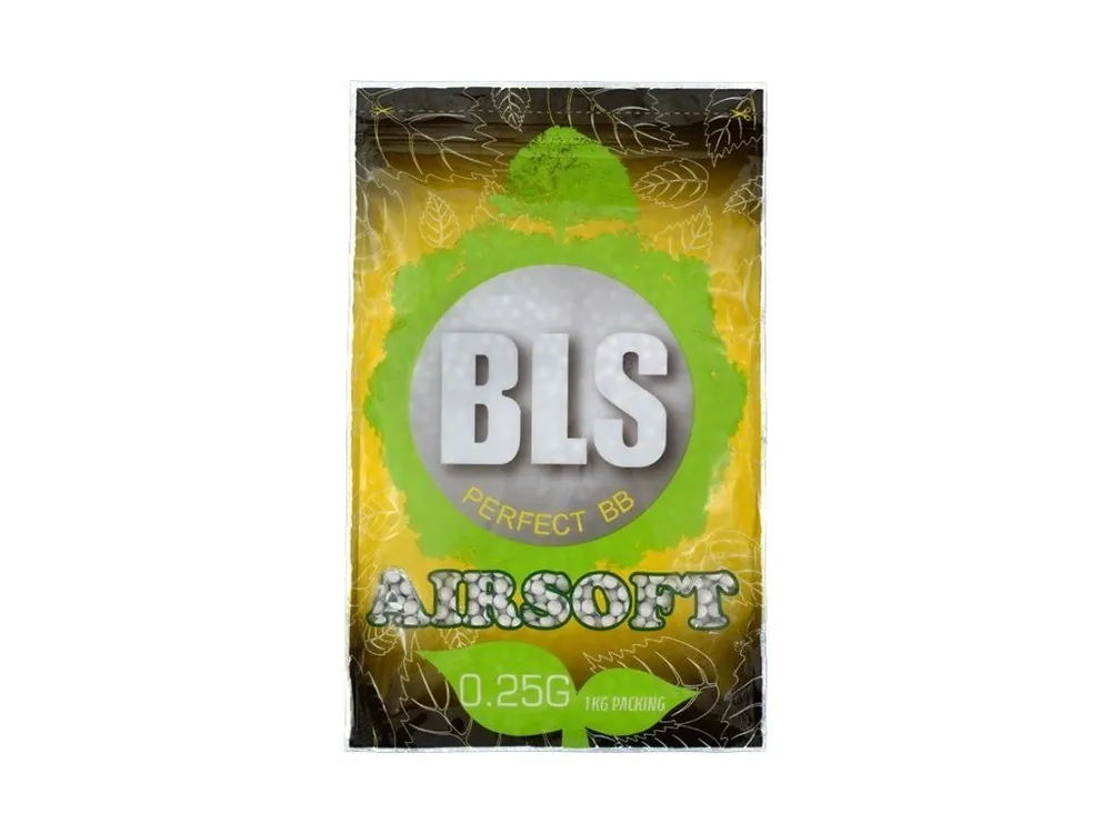 Airsoftové kuličky BLS Perfect BIO 0,20g, 5000bb, bílé Jen Po Omezenou Doba