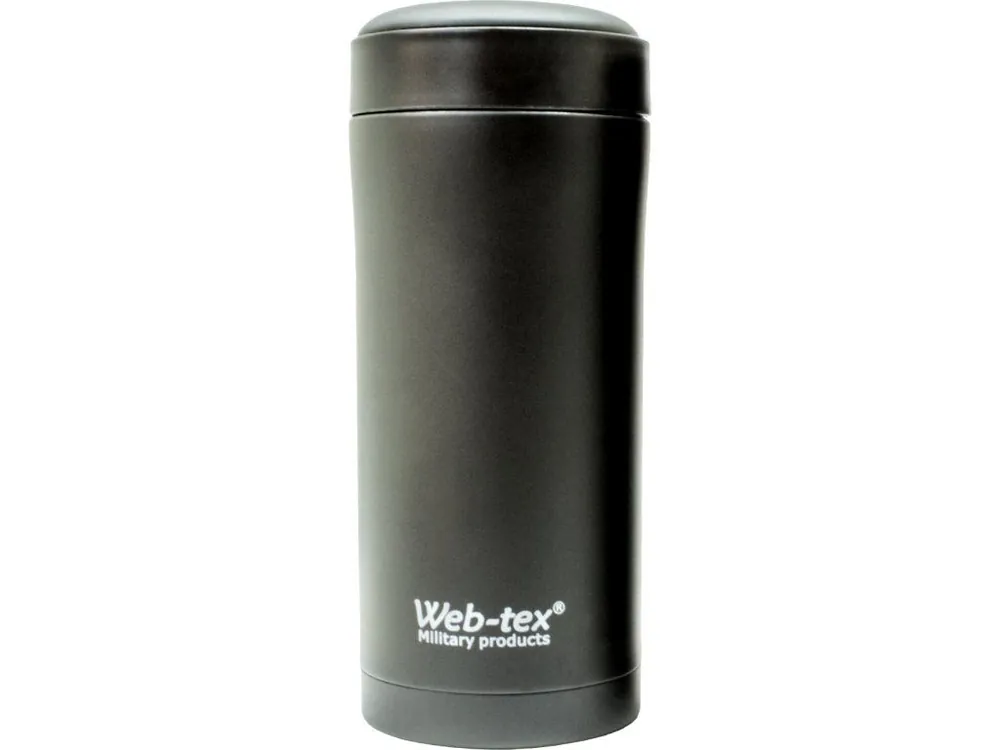 Nerezová láhev 330ml - černá, Web-Tex Rychlé Dodání