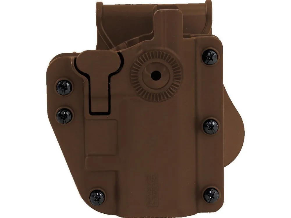 Must-Have Univerzální plastové opaskové pouzdro - hnědé, Swiss Arms