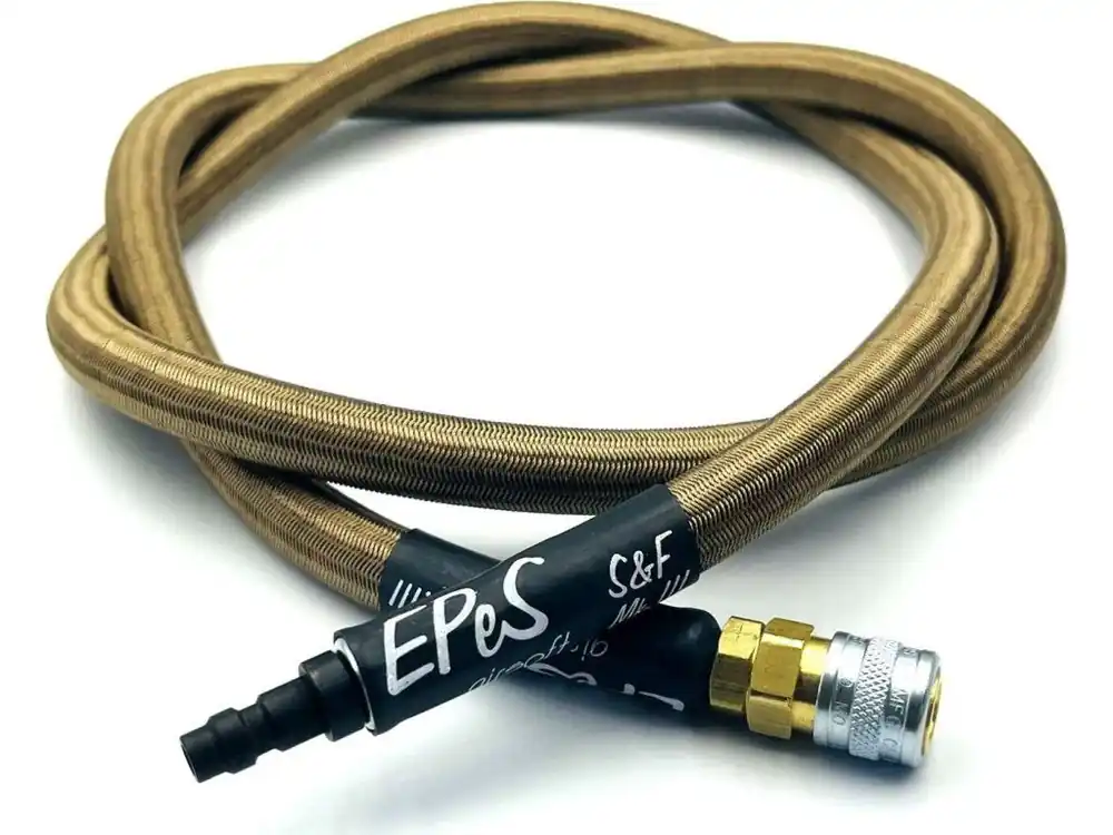 HPA hadice S&F 80cm s opletem - coyote hnědá, EPeS Airsoft Ihned K Objednání