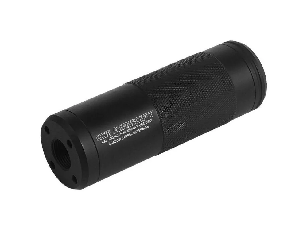 Celokovový tlumič Shadow 100x33mm - černý, ICS Oblíbený