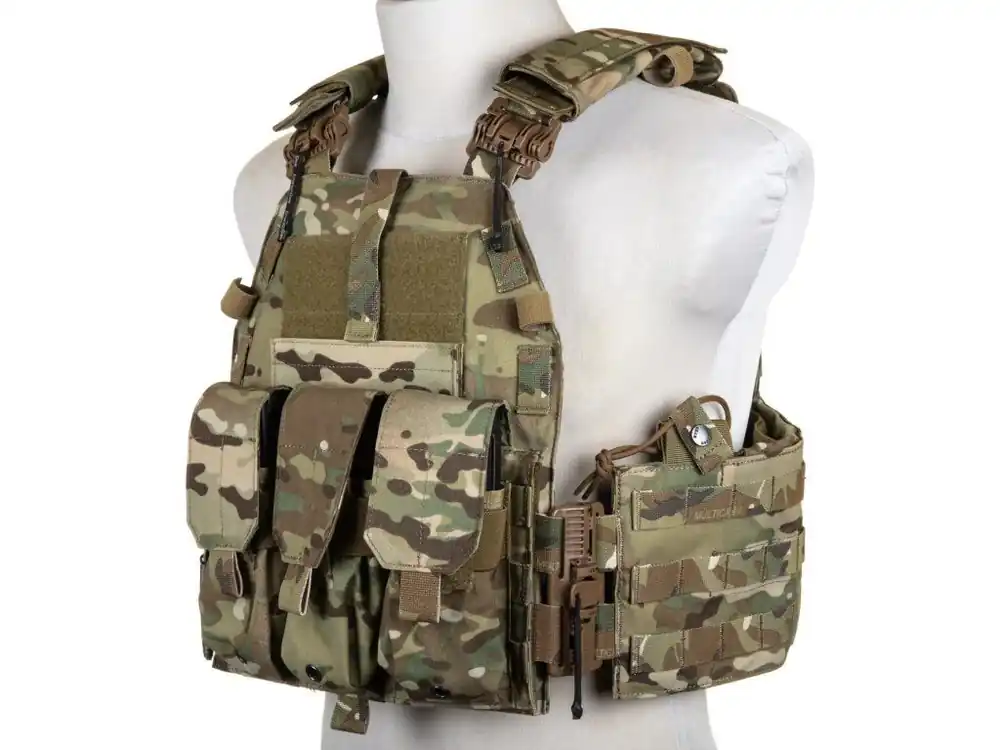 Novinka Vesta typ 094K s nosičem plátů a trojitou sumkou - Multicam, Emerson Gear