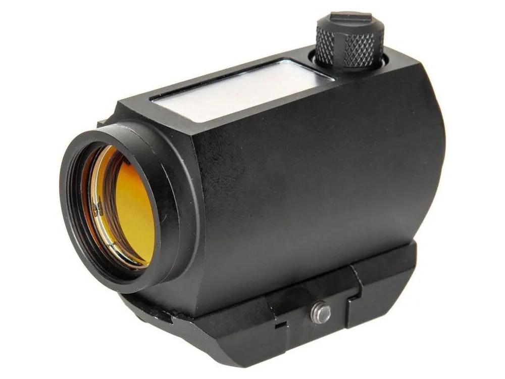 Jen Po Omezenou Doba Kolimátor Red Dot Sight se solárním pohonem - nízká montáž, černý, JJ Airsoft