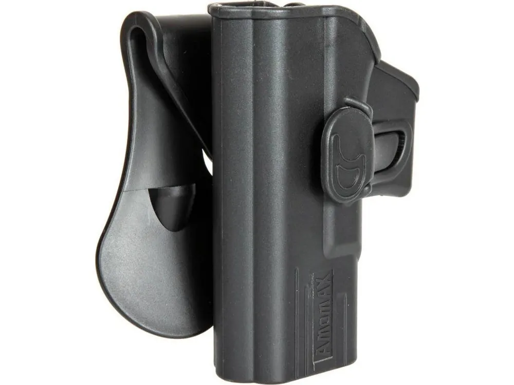 Expresní Doručení Polymerové opaskové pouzdro pro Glock 19\\/23\\/32 - černé, pro leváky, Amomax