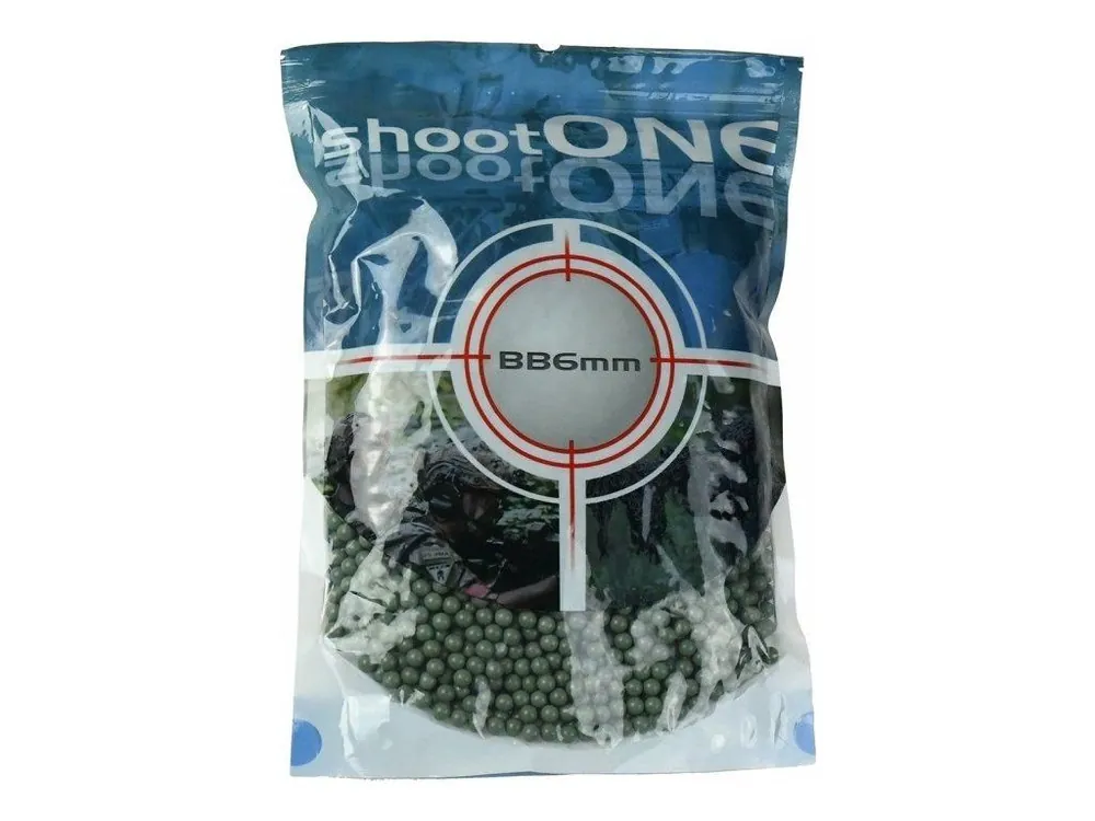 Kuličky ShootONE BIO 0,25g, 4000bb, zelené Akce