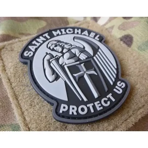 3D nášivka Saint Michael protect us - černá, Jackets to go Cenový Hit