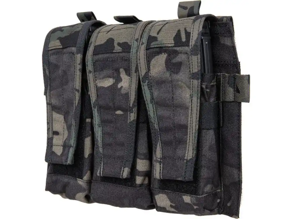 Tovární Cena Zásobníkový uzavíratelný panel pro 3x M4\\/M16 na vesty JPC 2.0, AVS nebo FCSK - MC Black, APE Force Gear