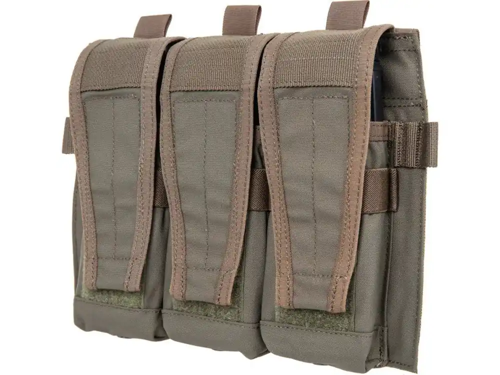Zásobníkový uzavíratelný panel pro 3x M4\\/M16 na vesty JPC 2.0, AVS nebo FCSK - Ranger Green, APE Force Gear Poslední Šance