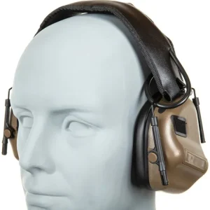 Hit Sezóny Aktivní chránič sluchu \\/ headset HD-12 IPSC Gen 5 - pískový TAN, Wosport