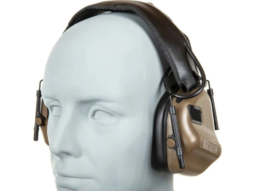 Hit Sezóny Aktivní chránič sluchu \\/ headset HD-12 IPSC Gen 5 - pískový TAN, Wosport