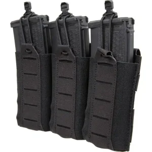 Přední MOLLE panel pro zásobníky 3x M4 - černý, MG-97-BLK, Wosport Cenově Výhodný