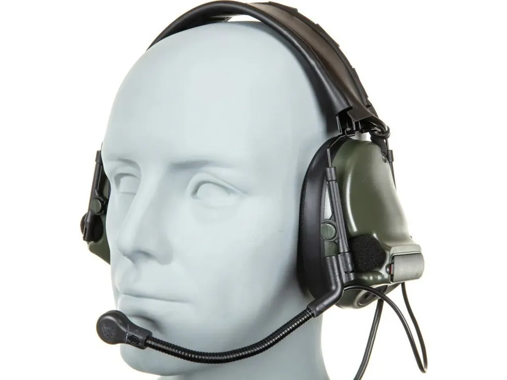 Taktický headset C5 HD-14-A - olivový OD, Wosport Speciální Cena