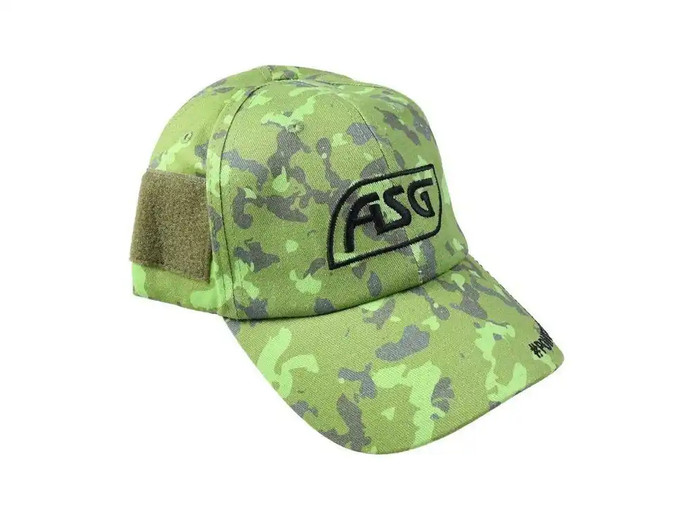ASG kšiltovka - zelené CAMO, ASG Nízká Cena