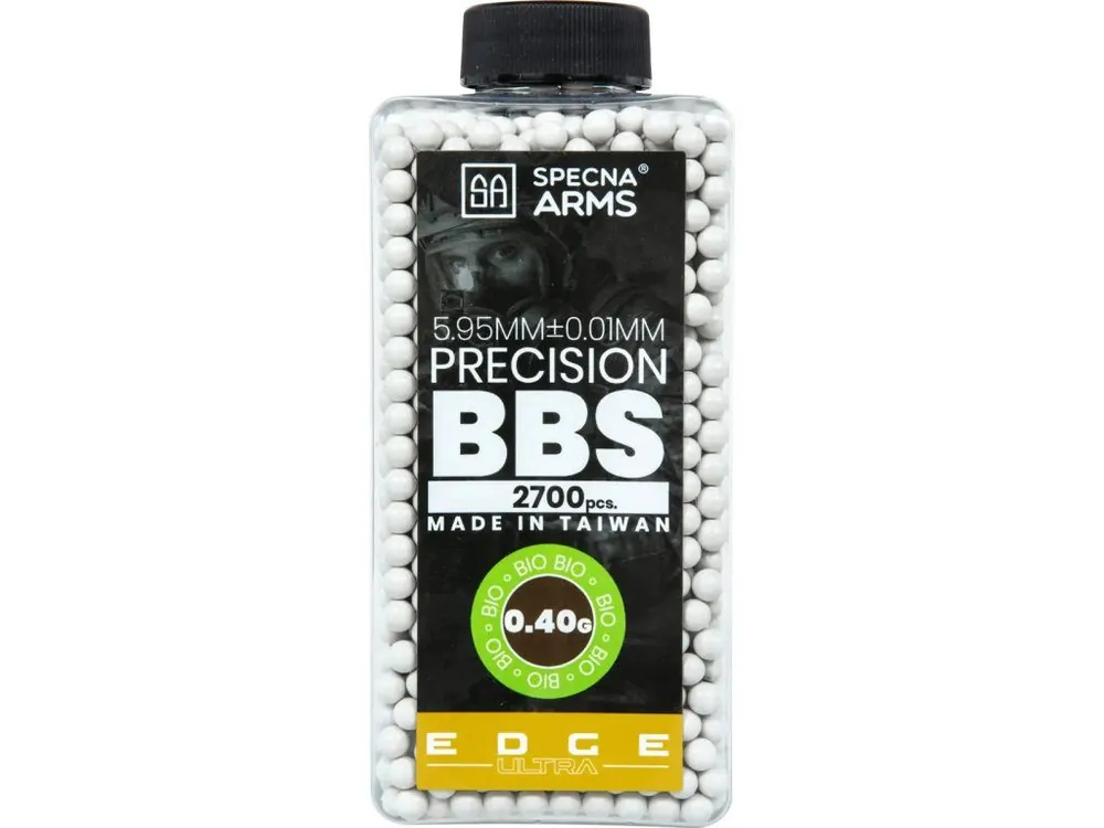 Airsoftové kuličky Specna Arms EDGE ULTRA™ BIO 0,40g, 2700bb, láhev - bílé Doprava Zdarma