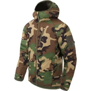 Bunda WolfHound Climashield® s kapucí - US Woodland, Helikon-Tex Oblíbený