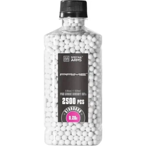 Airsoftové kuličky Specna Arms PRIME™ 0,28g, 2500bb, láhev - bílé Sezónní Sleva