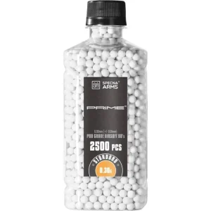 Airsoftové kuličky Specna Arms PRIME™ 0,30g, 2500bb, láhev - bílé Horká Nabídka
