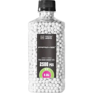 Airsoftové kuličky Specna Arms PRIME™ BIO 0,28g, 2500bb, láhev - bílé Originální