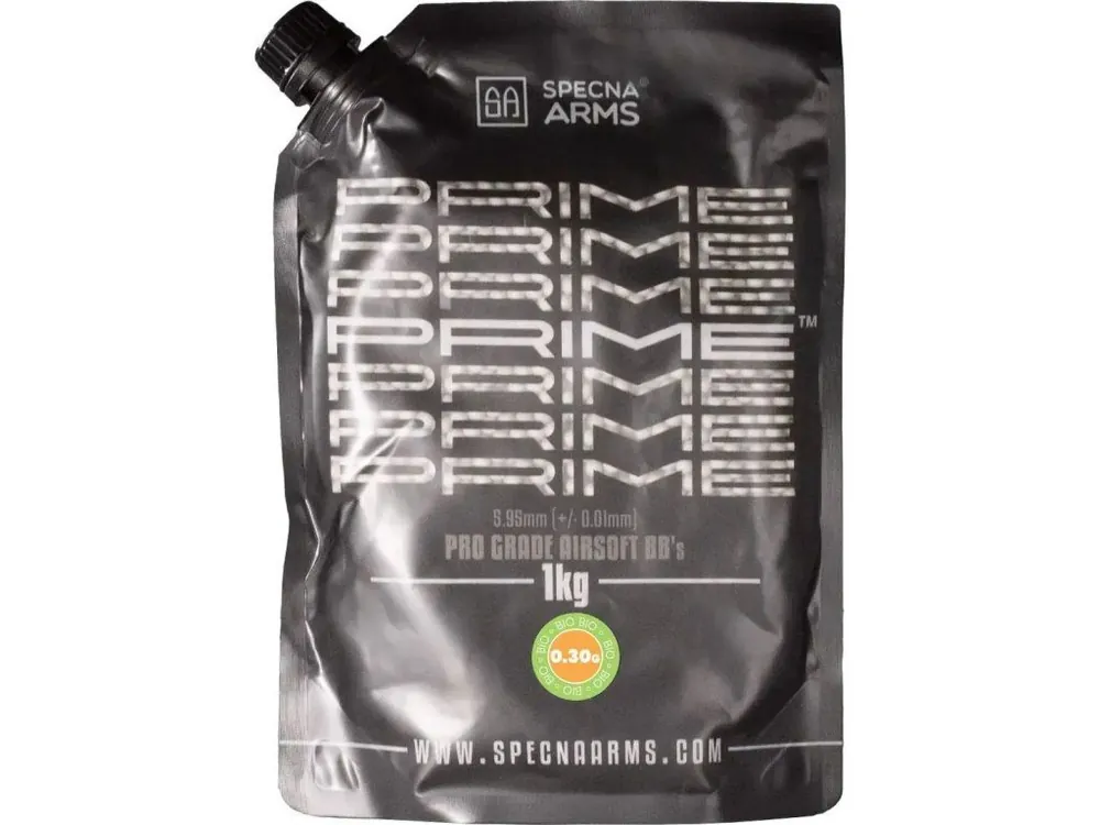 Airsoftové kuličky Specna Arms PRIME™ BIO 0,30g, 1kg - bílé Expresní Doručení