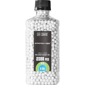 Airsoftové kuličky Specna Arms PRIME™ BIO 0,32g, 2500bb, láhev - bílé Koupit Online