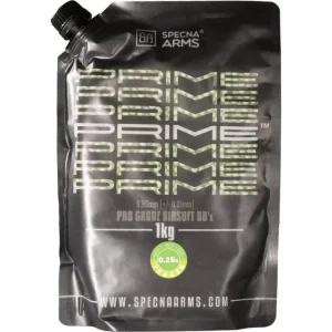 Airsoftové kuličky Specna Arms PRIME™ BIO 0,25g, 1kg, nasvětlující zelené Oblíbený