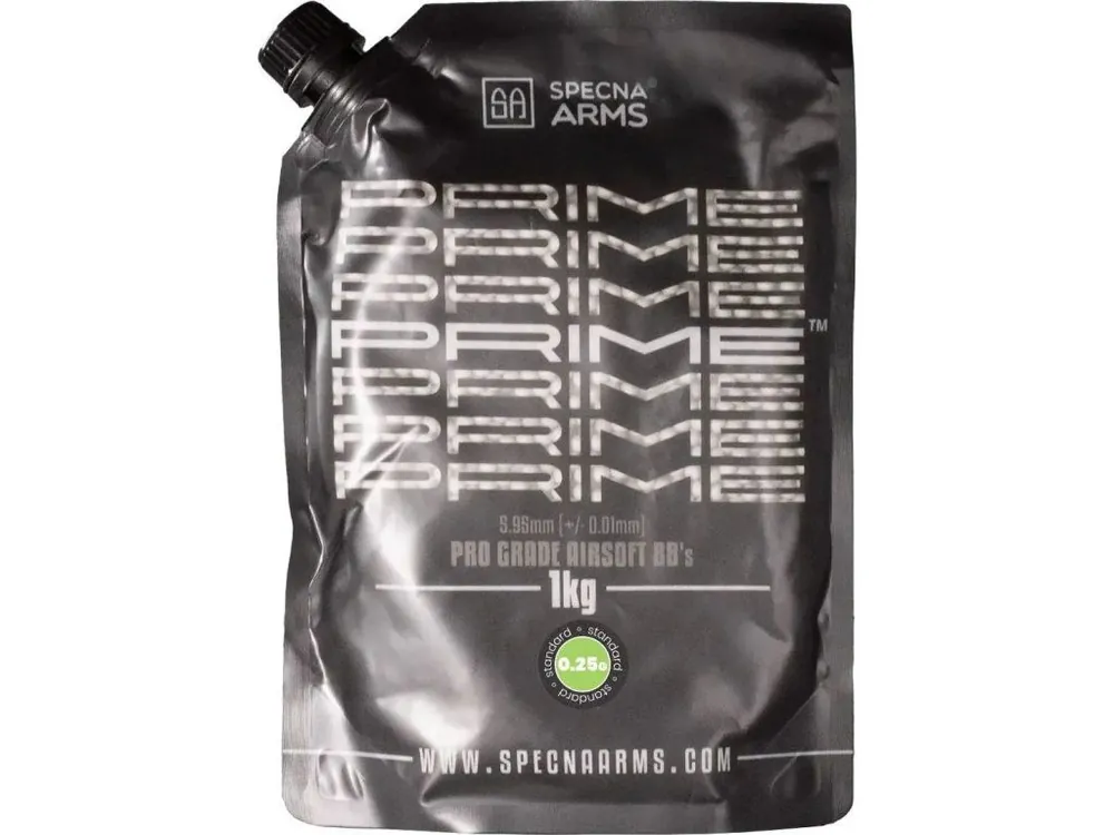 Airsoftové kuličky Specna Arms PRIME™ 0,25g, 1kg - bílé Levný
