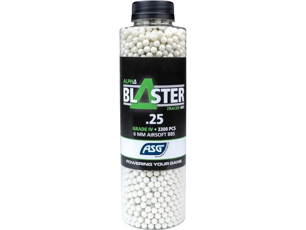 Top Prodej Airsoftové kuličky ASG ALPHA BLASTER 0,25g, 3300bb, nasvětlovací zelené