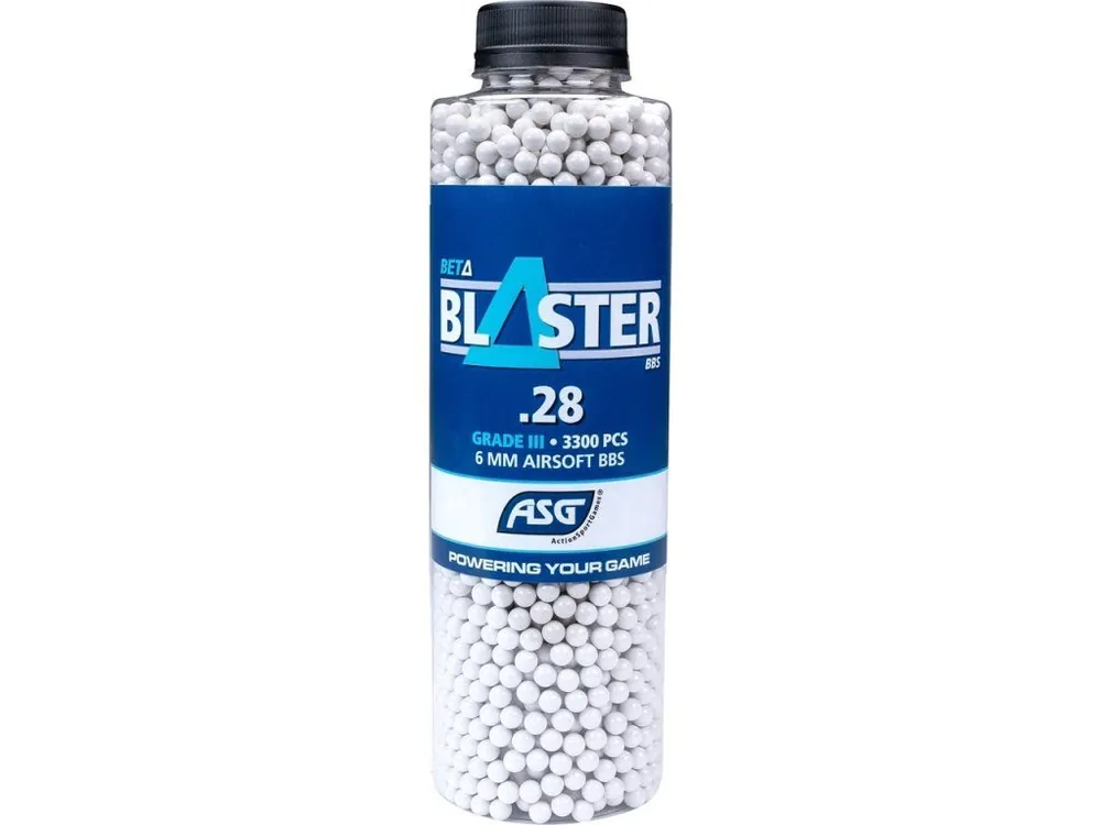 Airsoftové kuličky ASG BETA BLASTER 0,28g, 3300bb, bílé Rychlé Dodání