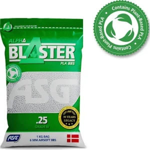 Přímo Od Výrobce Airsoftové kuličky ASG ALPHA BLASTER BIO PLA 0,25g, 4000bb, bílé