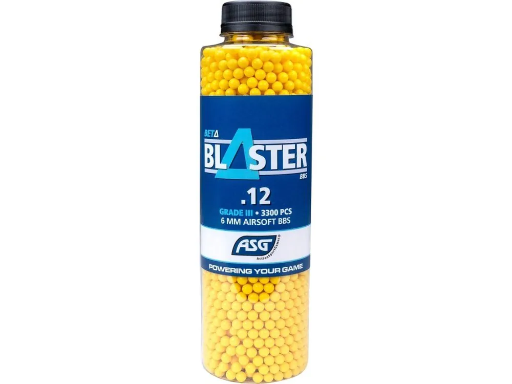 Vysoce Kvalitní Airsoftové kuličky ASG BETA BLASTER 0,12g, 3300bb, žluté