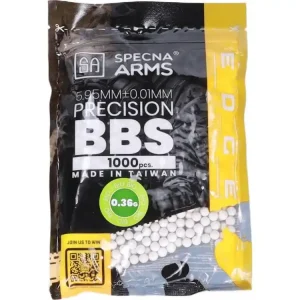 Airsoftové kuličky Specna Arms EDGE ULTRA™ BIO 0,36g, 1000bb - bílé Nakupujte Hned