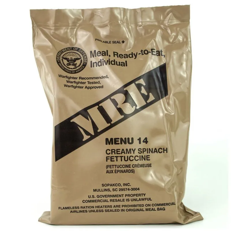 Top Prodej MRE Menu 14 CREAMY SPINACH FETTUCCINE