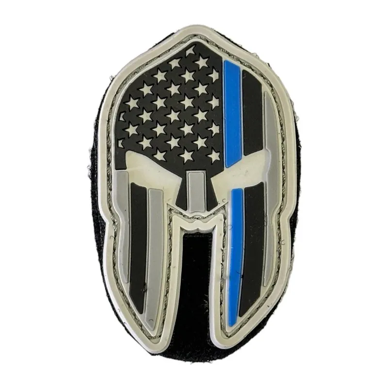 Aktuální Nášivka na suchý zip Spartan Helmet Patches (Thin Blue Line) - Condor Outdoor