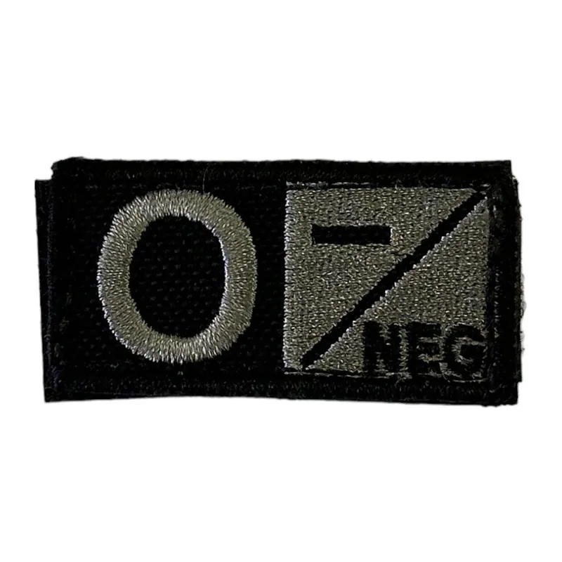Poslední Šance Nášivka na suchý zip s krevní skupinou (0-) černá\\/foliage - Condor Outdoor