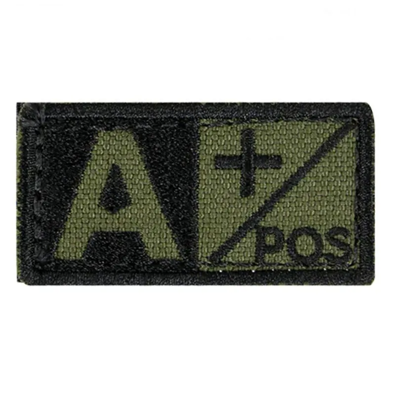 Nášivka na suchý zip s krevní skupinou (A+) černá\\/foliage - Condor Outdoor Pouze Dnes