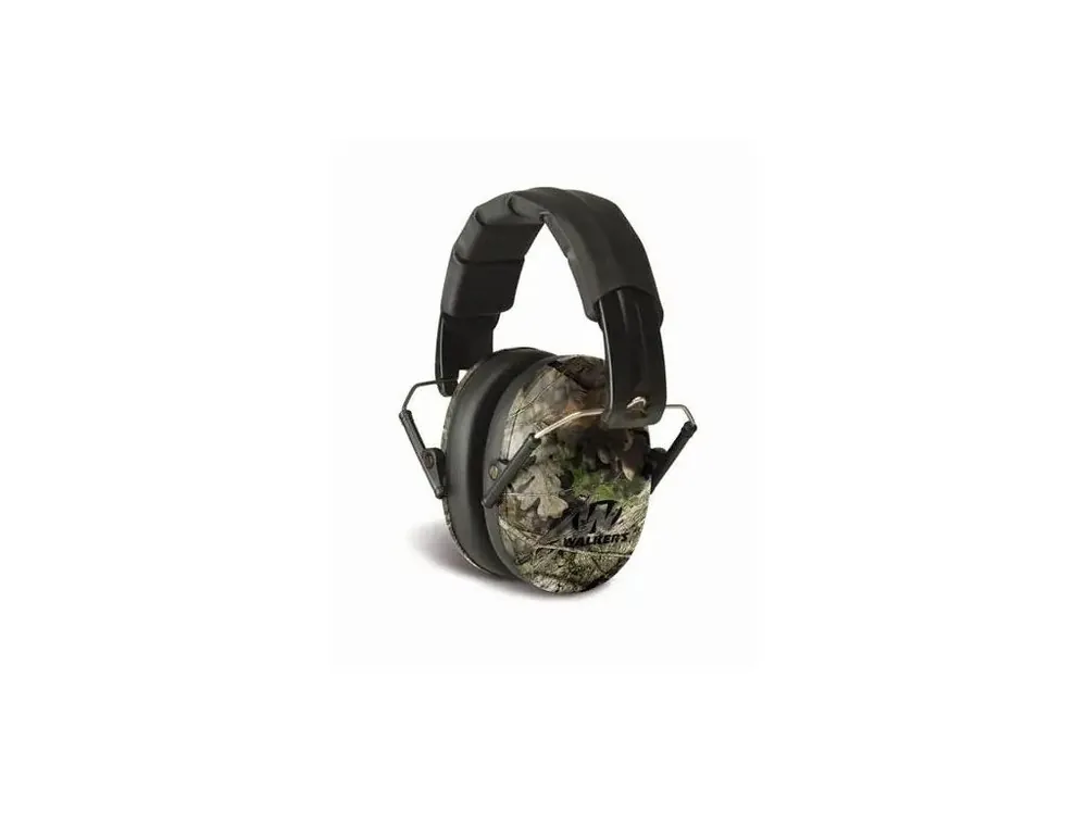 Pasivní sluchátka Walkers Pro Low Profile Folding Muff - Mossy oak camo - Vše pro lov - Kvalita na prvním místě Cenově Výhodný